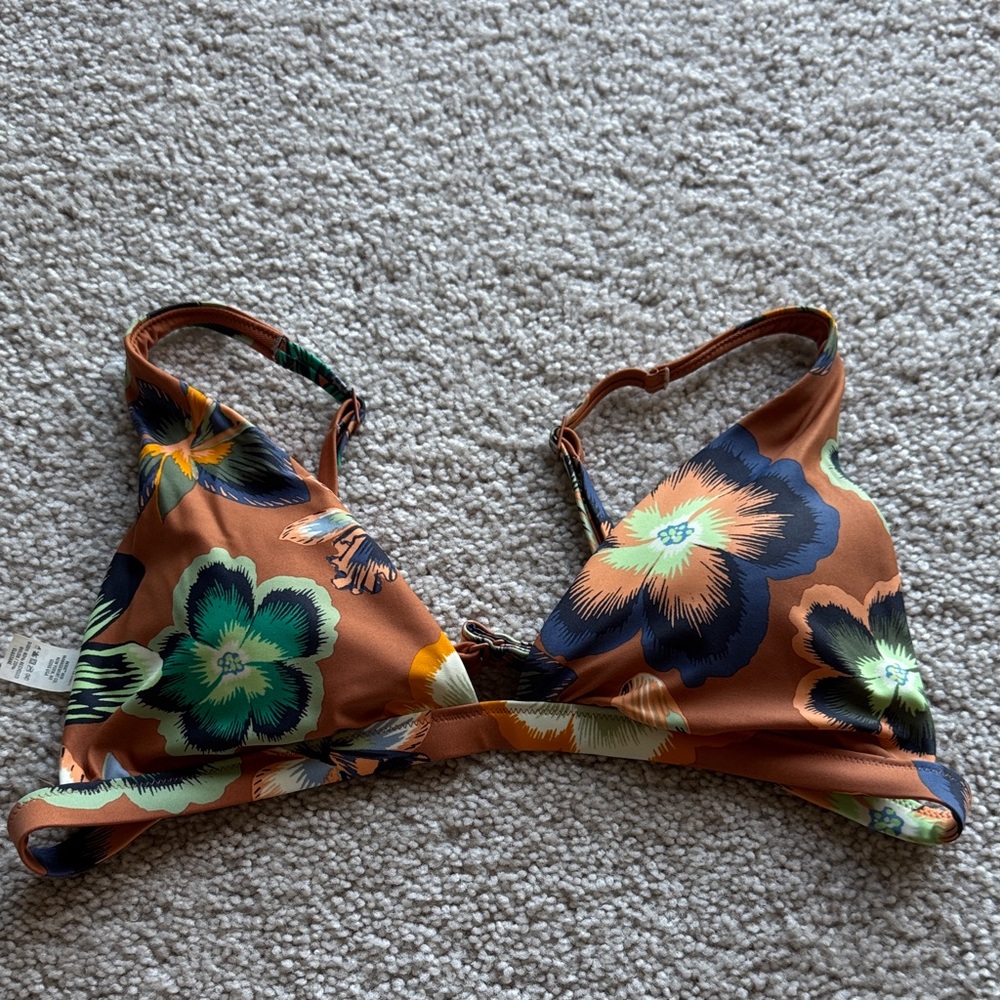 Aerie Floral Bikini Top